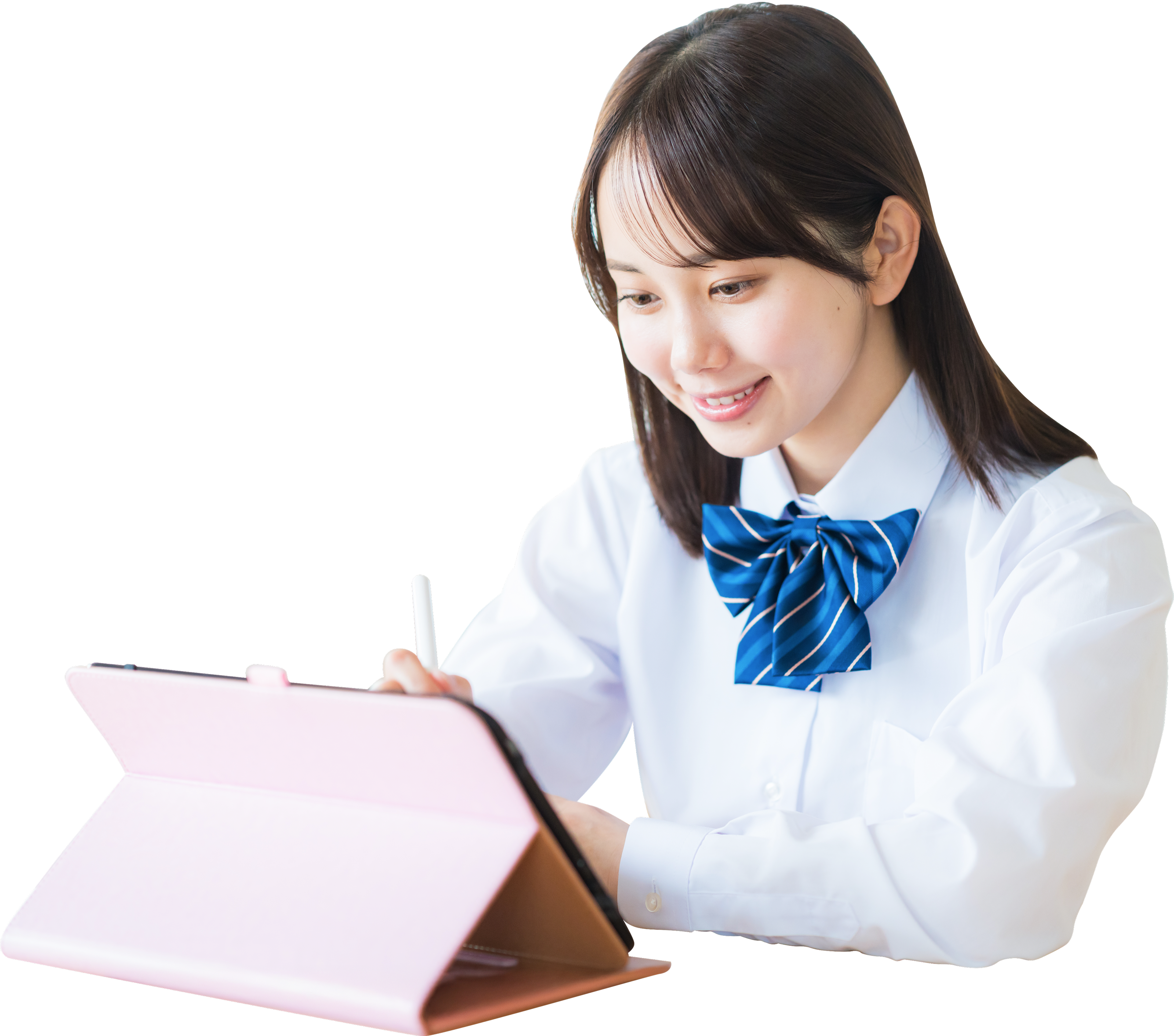 Student with tablet
